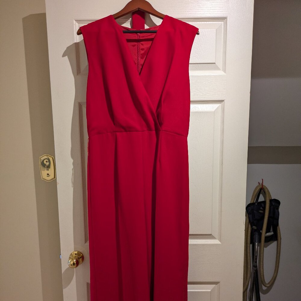 Beautiful Red Le Chateau Jumpsuit - Picture 2 of 7